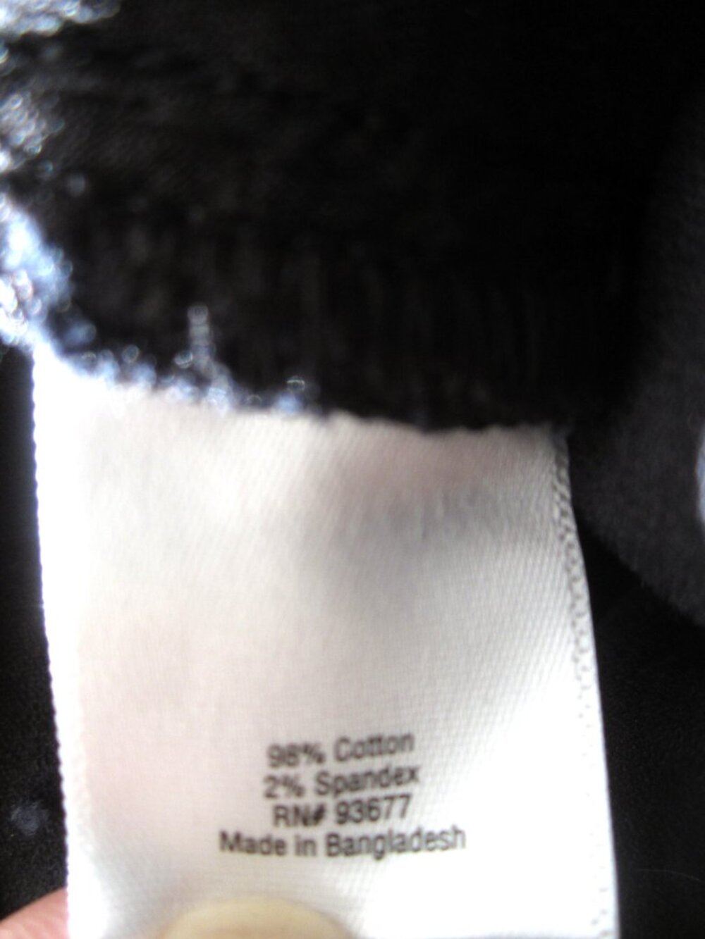 St. John's Bay Size 14P Short 14PS NEW Black Corduroy Pants Jeans Tummy Control - Picture 11 of 12